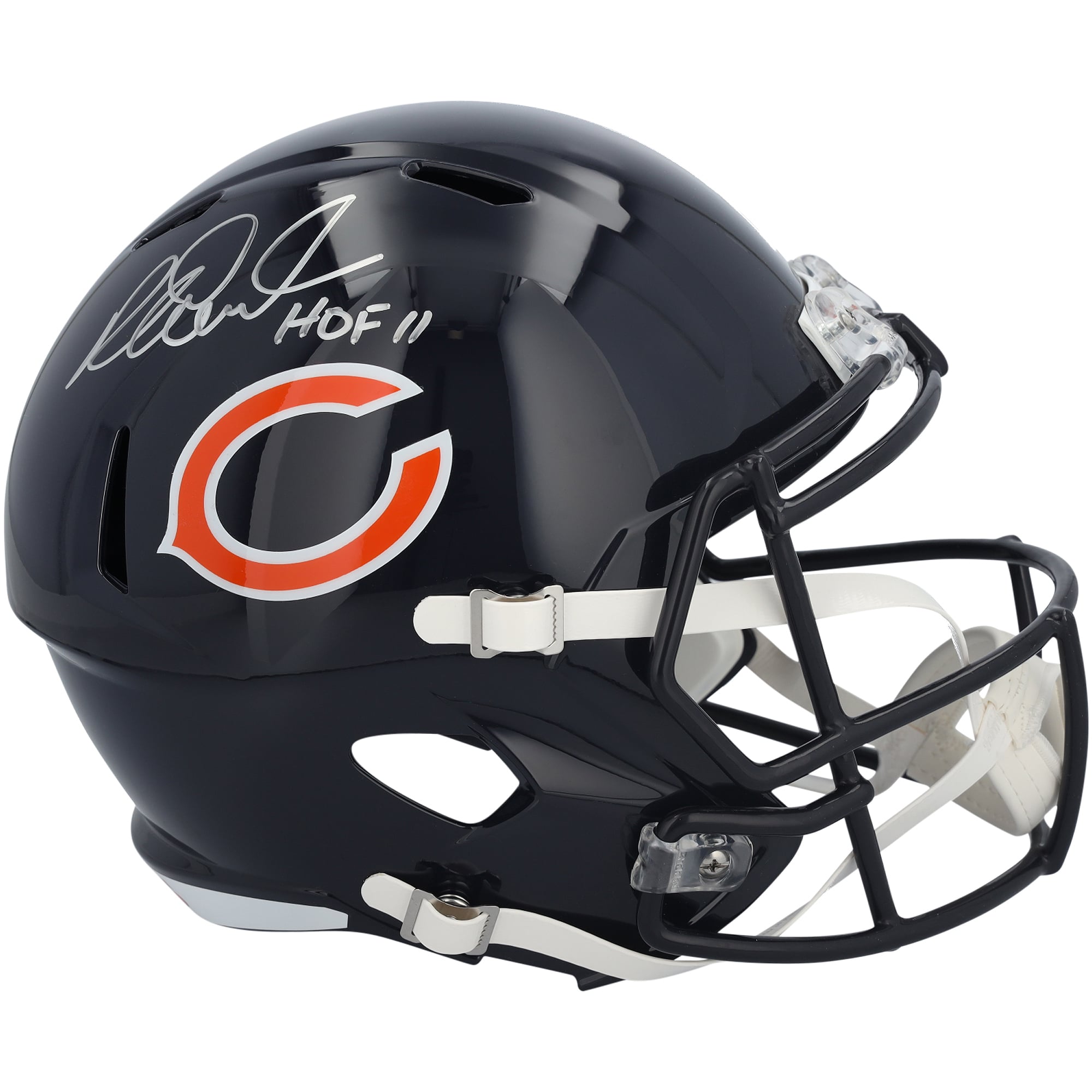 Richard Dent Chicago Bears Autographed Riddell Speed Replica Helmet with "HOF 11" Inscription