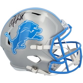 Calvin Johnson Detroit Lions Autographed Riddell 2024 Speed Replica Helmet