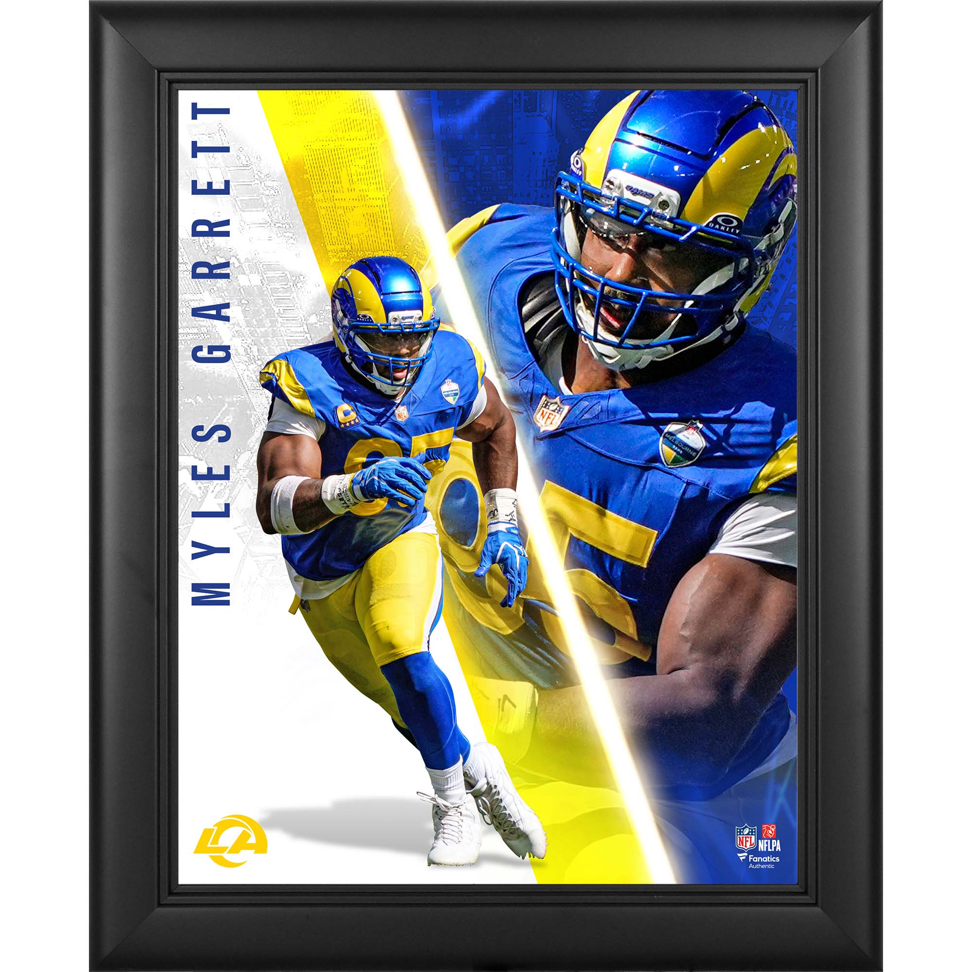 Myles Garrett Los Angeles Rams Framed 13" x 16" Radiance Collage
