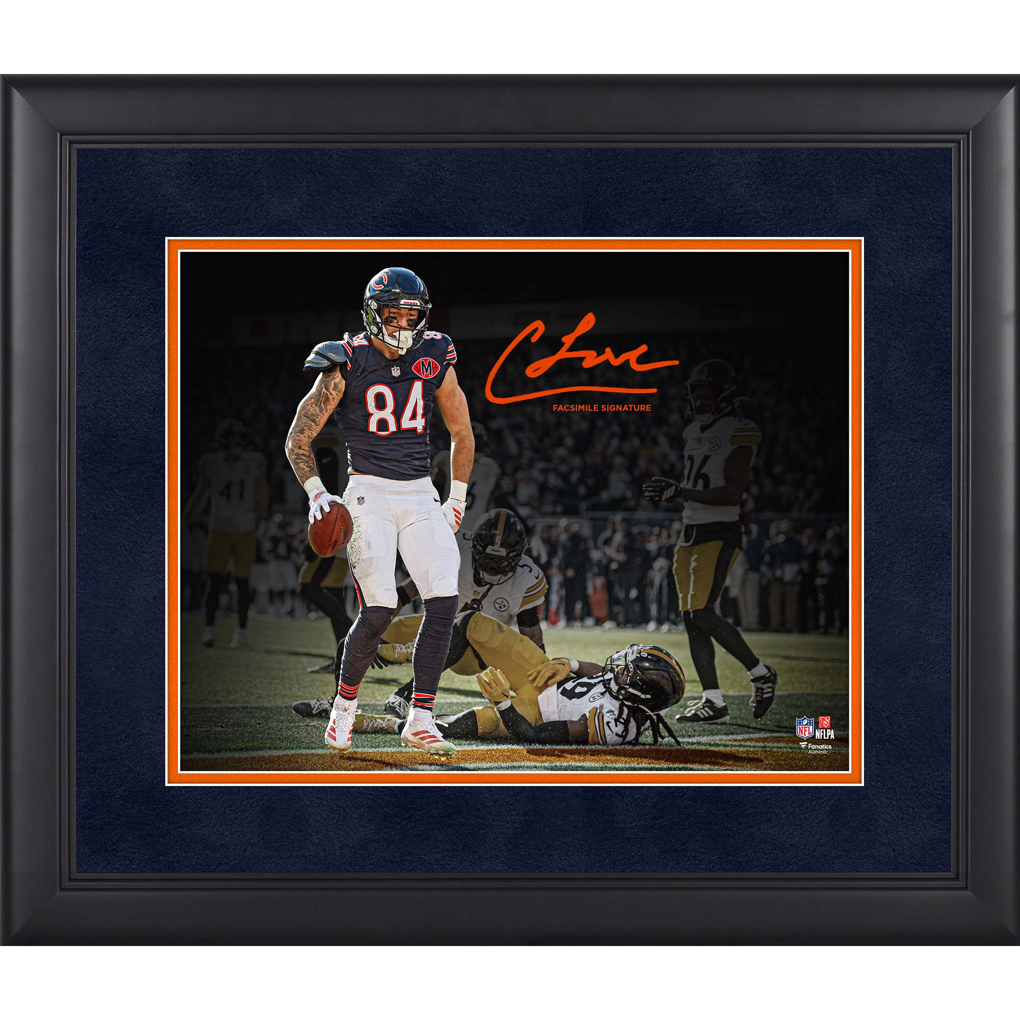 Colston Loveland Chicago Bears Facsimile Signature Framed 11" x 14" Spotlight Photograph