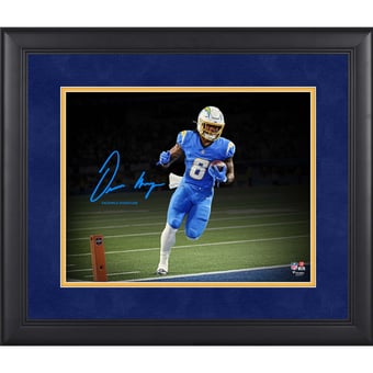 Omarion Hampton Los Angeles Chargers Facsimile Signature Framed 11" x 14" Spotlight Photograph