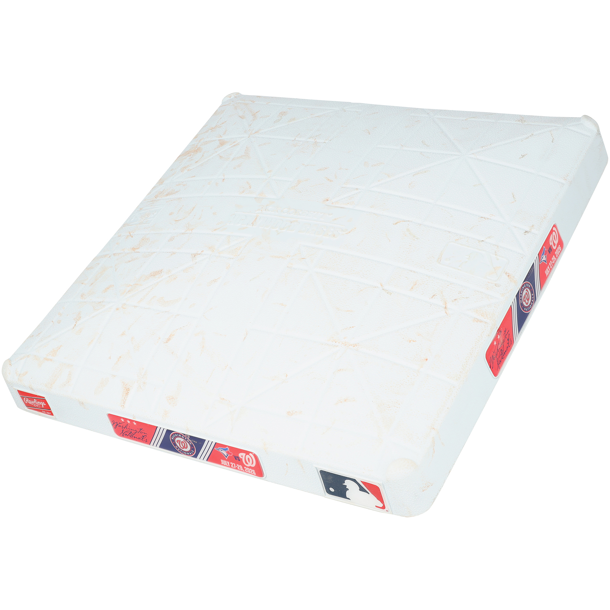 Washington Nationals Game-Used Base vs. Toronto Blue Jays on July 27-29, 2026 - Third Base - Innings 1-3