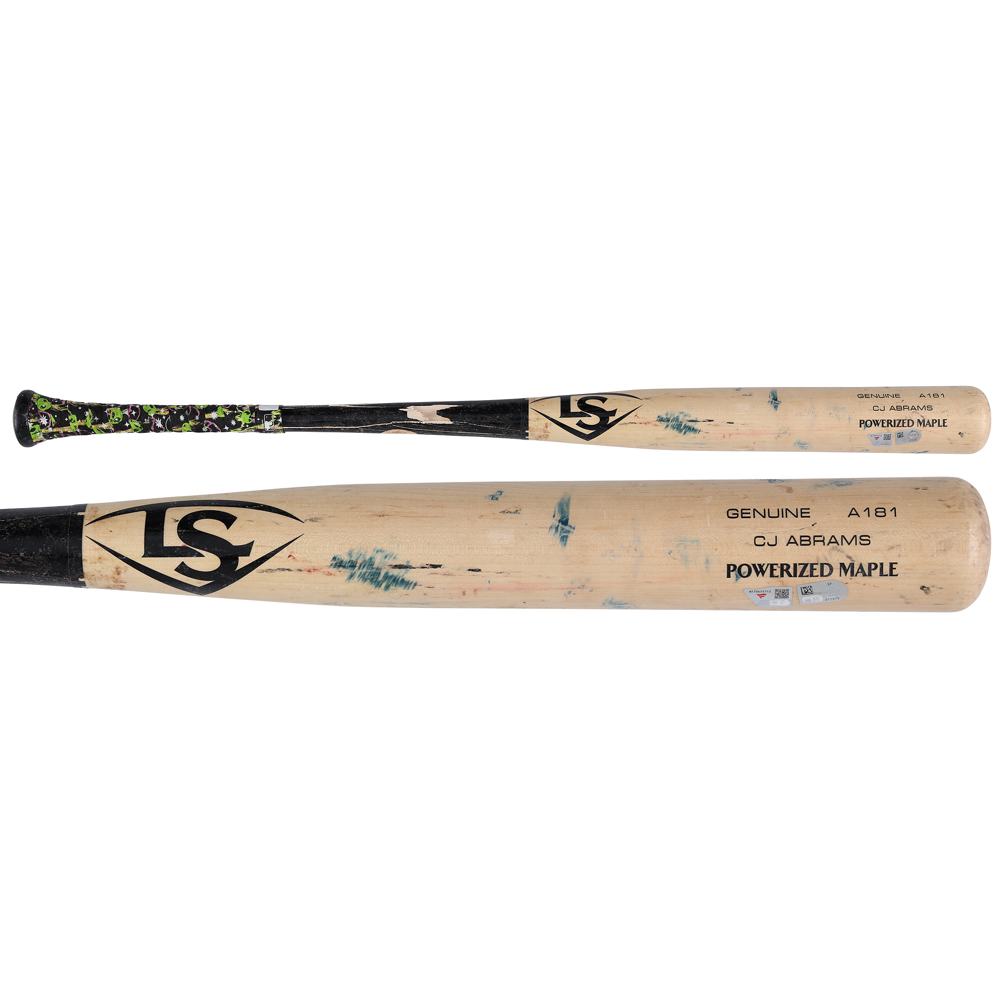 Jose Tena Washington Nationals Game-Used Tan Louisville Slugger Broken Bat vs. Philadelphia Phillies on June 23, 2026 - 2 RBI Single
