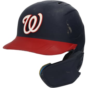 Curtis Mead Washington Nationals Game-Used #45 Navy Batting Helmet vs. Philadelphia Phillies on March 31 and June 25, 2026
