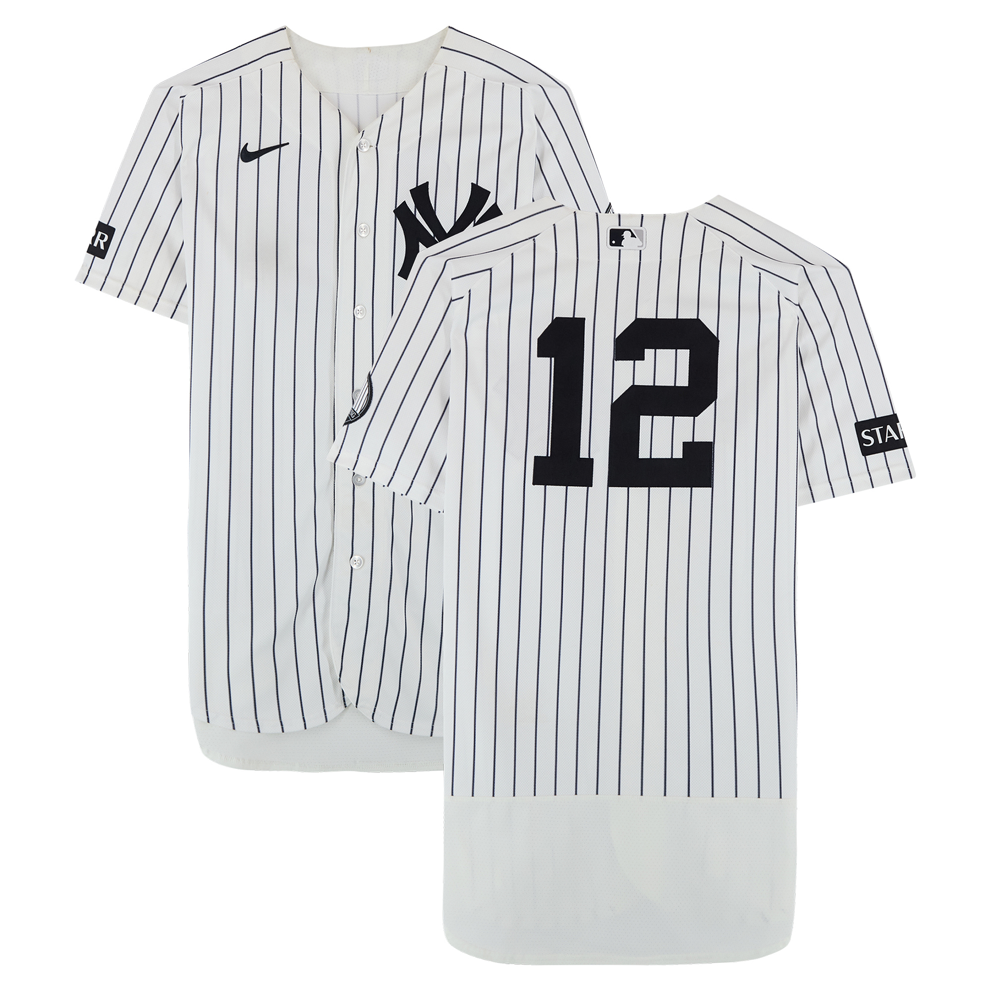 Trent Grisham New York Yankees Game-Used #12 White Nike Pinstripe Jersey vs. Pittsburgh Pirates on July 22, 2026 – Game Two of Doubleheader Trent Grisham New York Yankees Game-Used #12 White Nike Pinstripe Jersey vs. Pittsburgh Pirates on July 22, 2026 – Game Two of Doubleheader