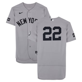Ben Rice New York Yankees Game-Used #22 Gray Nike Jersey vs. Tampa Bay Rays on July 9, 2026 - 2-4, 2 HR, 5 RBI, 3 R