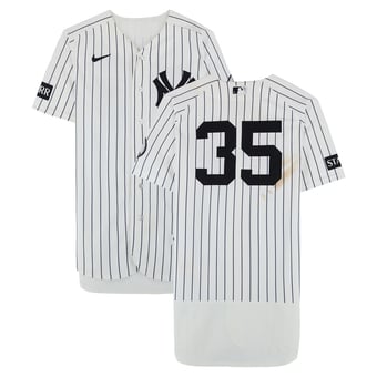 Cody Bellinger New York Yankees Game-Used #35 White Nike Pinstripe Jersey vs. Pittsburgh Pirates on July 22, 2026 - Game Two of Doubleheader