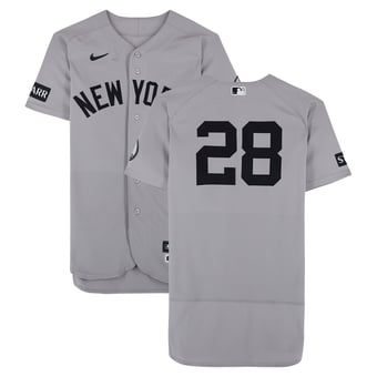 Austin Wells New York Yankees Game-Used #28 Gray Nike Jersey vs. Washington Nationals on July 12, 2026