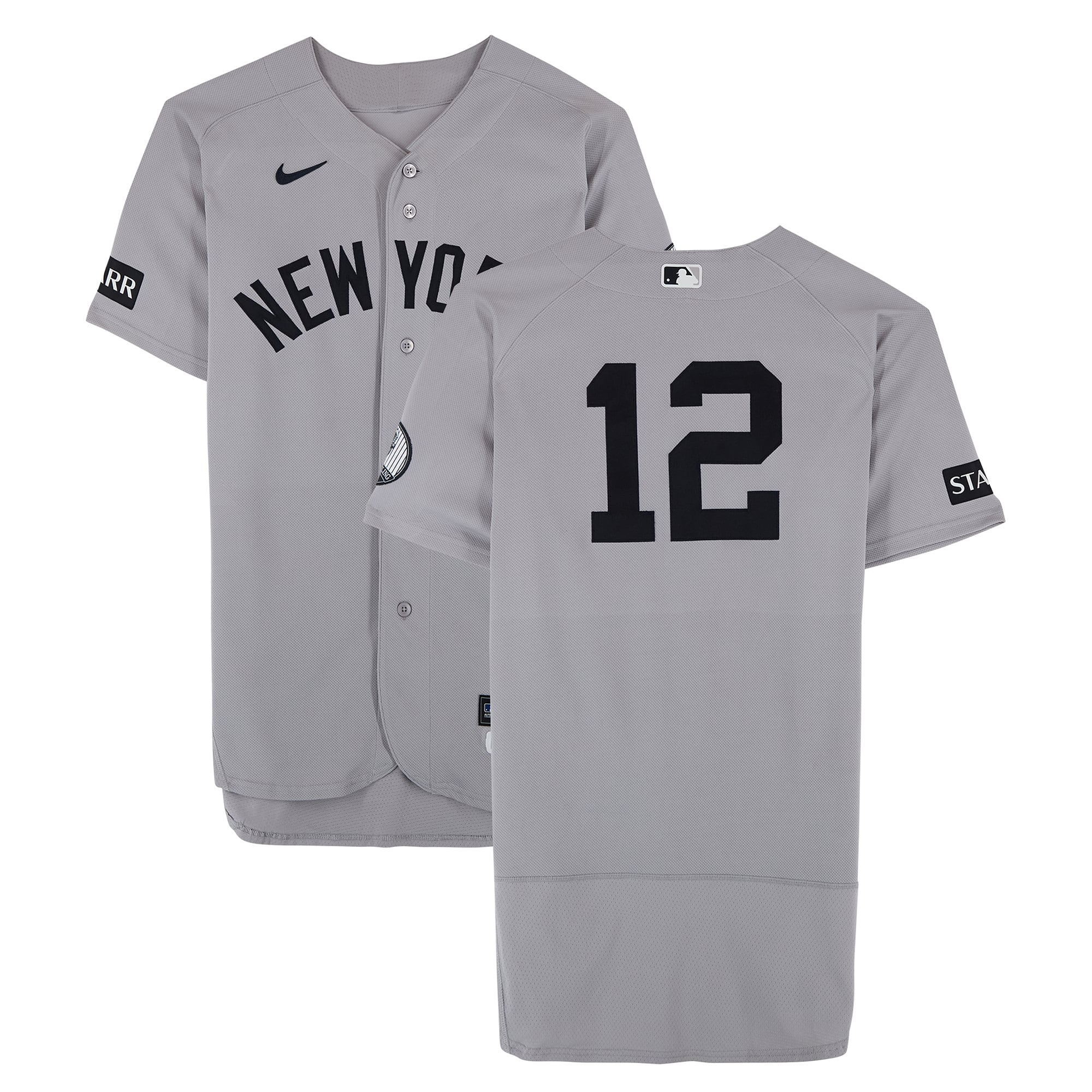 Trent Grisham New York Yankees Game-Used #12 Gray Nike Jersey vs. Washington Nationals on July 12, 2026