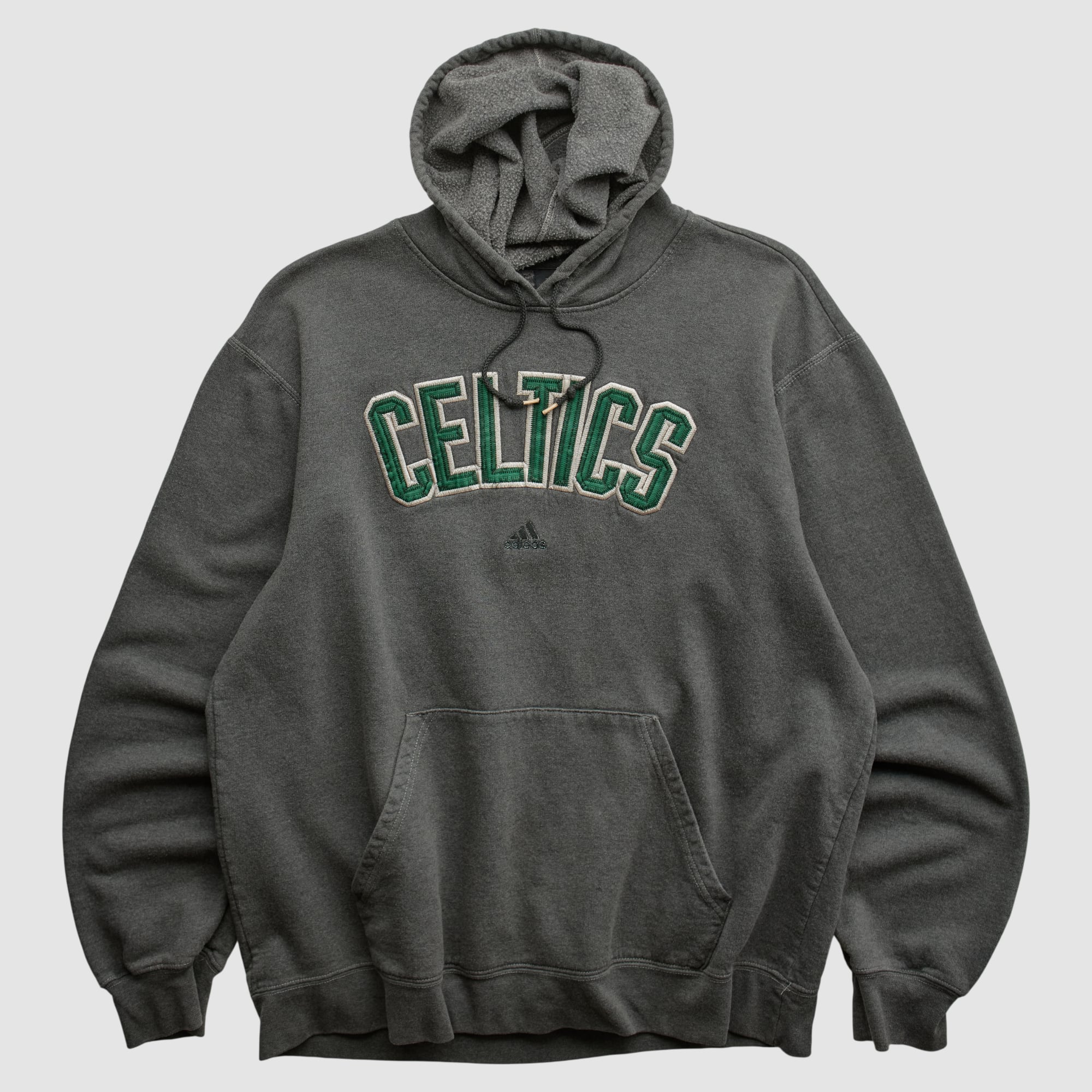 Boston Celtics Adidas 2010s Hooded Pullover Sweatshirt - Charcoal - XL by Fanatics Real Vintage
