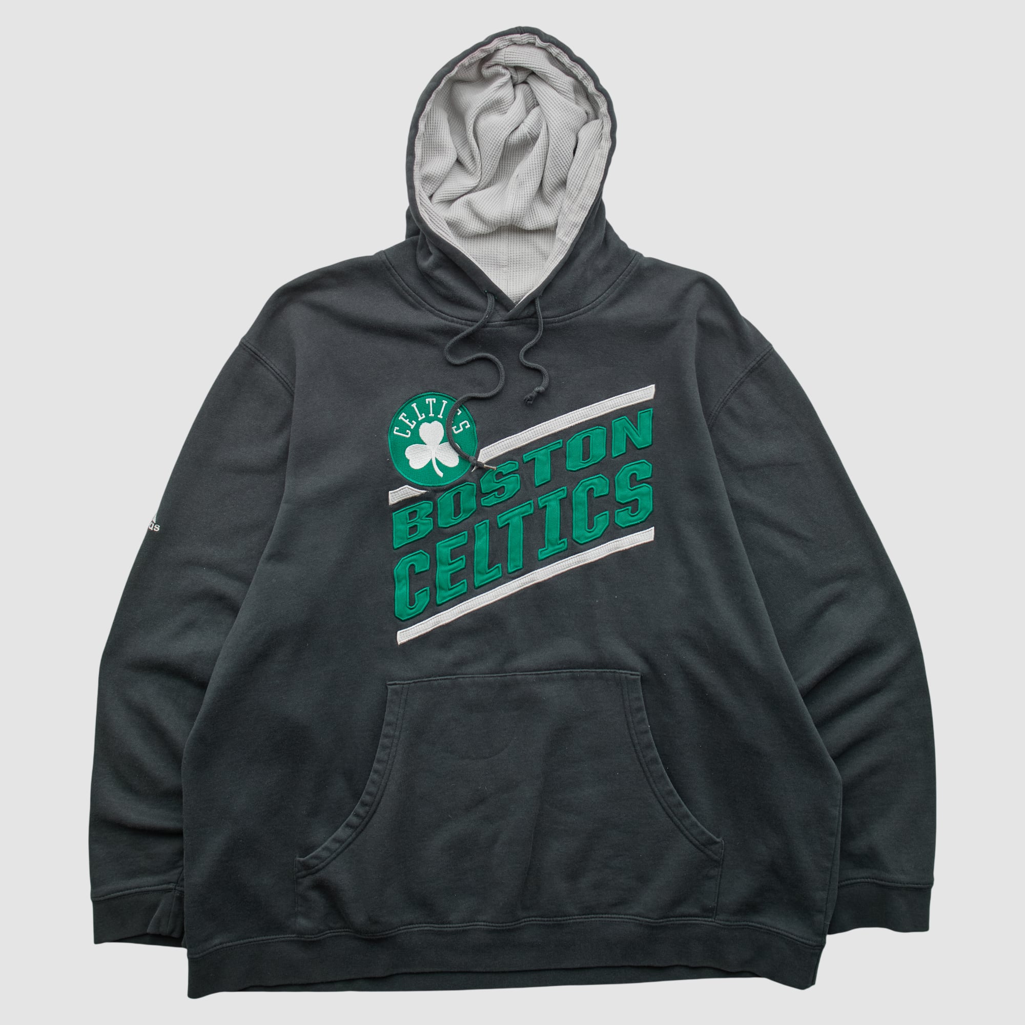 Boston Celtics Adidas 2010s Hooded Pullover Sweatshirt - Black - XL by Fanatics Real Vintage