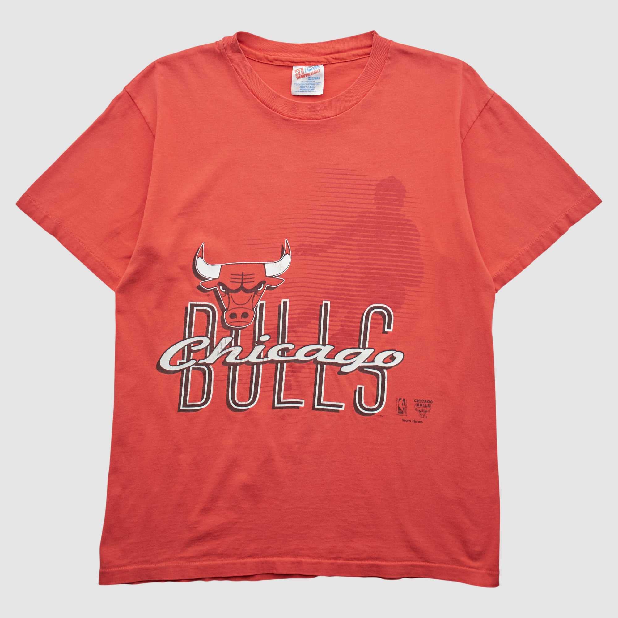 Chicago Bulls Hanes 90s T-shirt - Red - XS by Fanatics Real Vintage