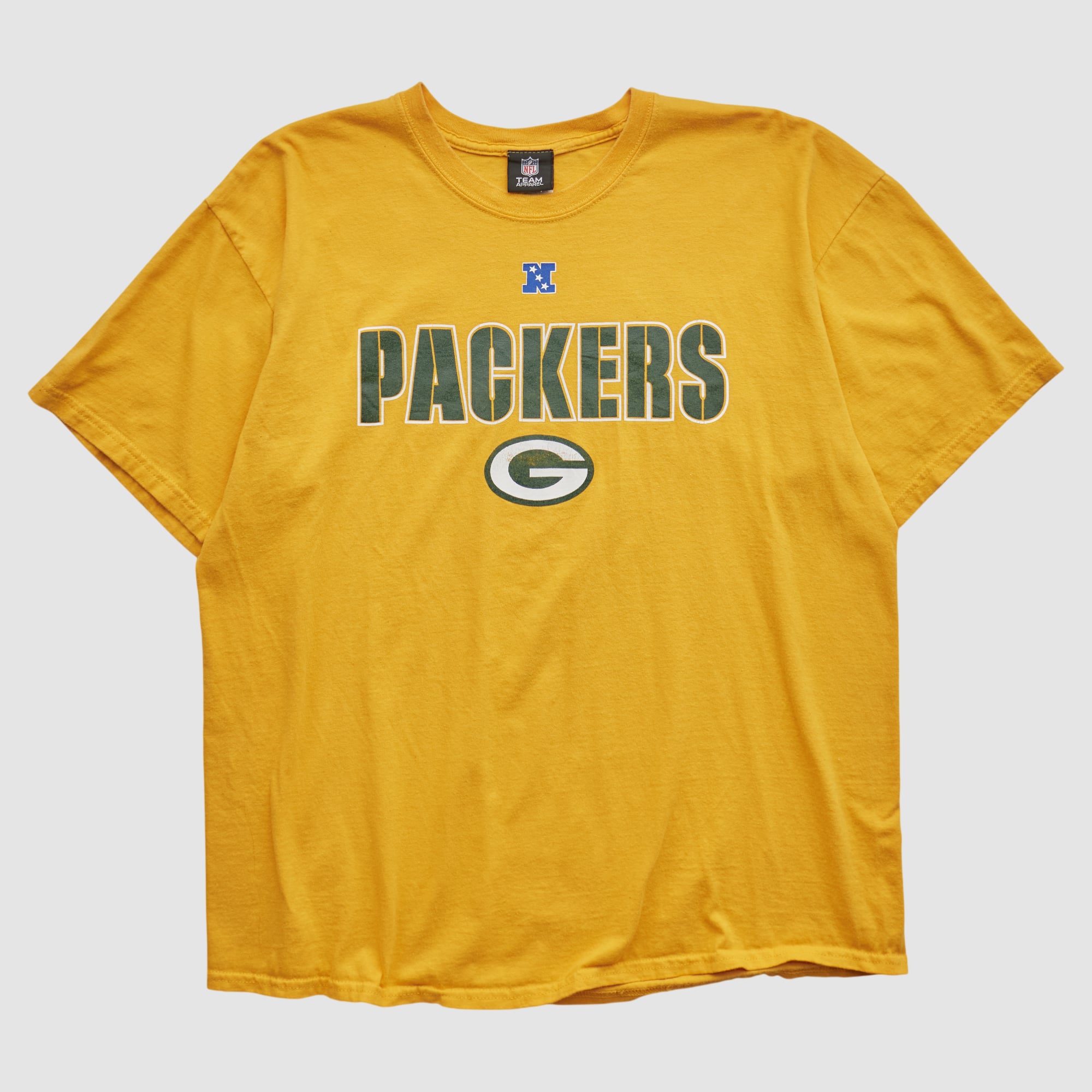 Green Bay Packers NFL 2010s T-shirt - Yellow - L by Fanatics Real Vintage