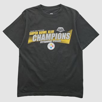 Super Bowl XLIII 2009 T-shirt - Black - S by Fanatics Real Vintage