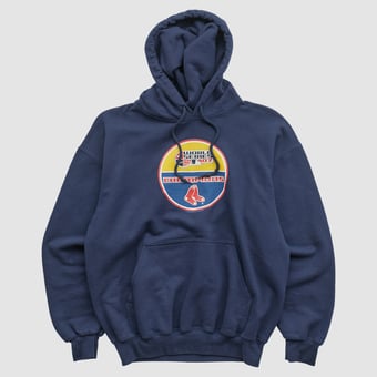World Series Gildan 2007 Hooded Pullover Sweatshirt - Navy - S by Fanatics Real Vintage