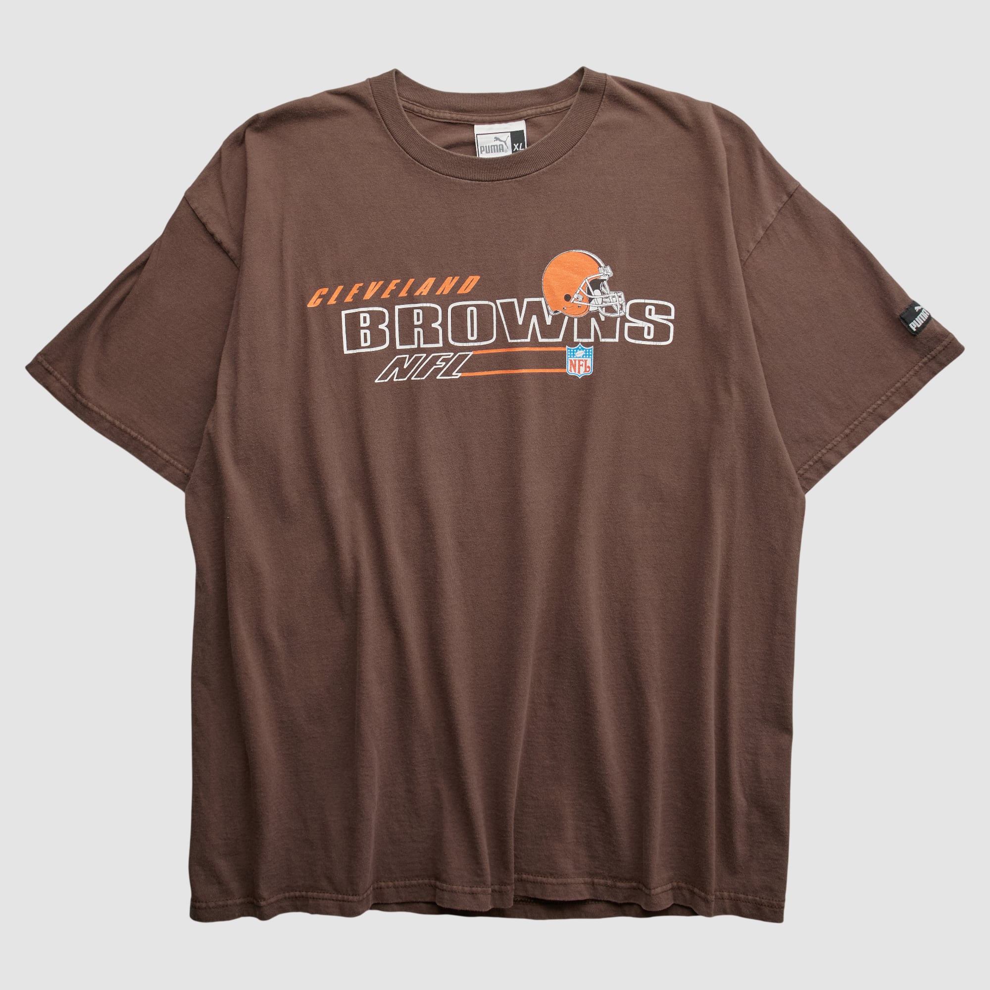 Cleveland Browns Puma 90s T-shirt – Brown – 2XL by Fanatics Real Vintage