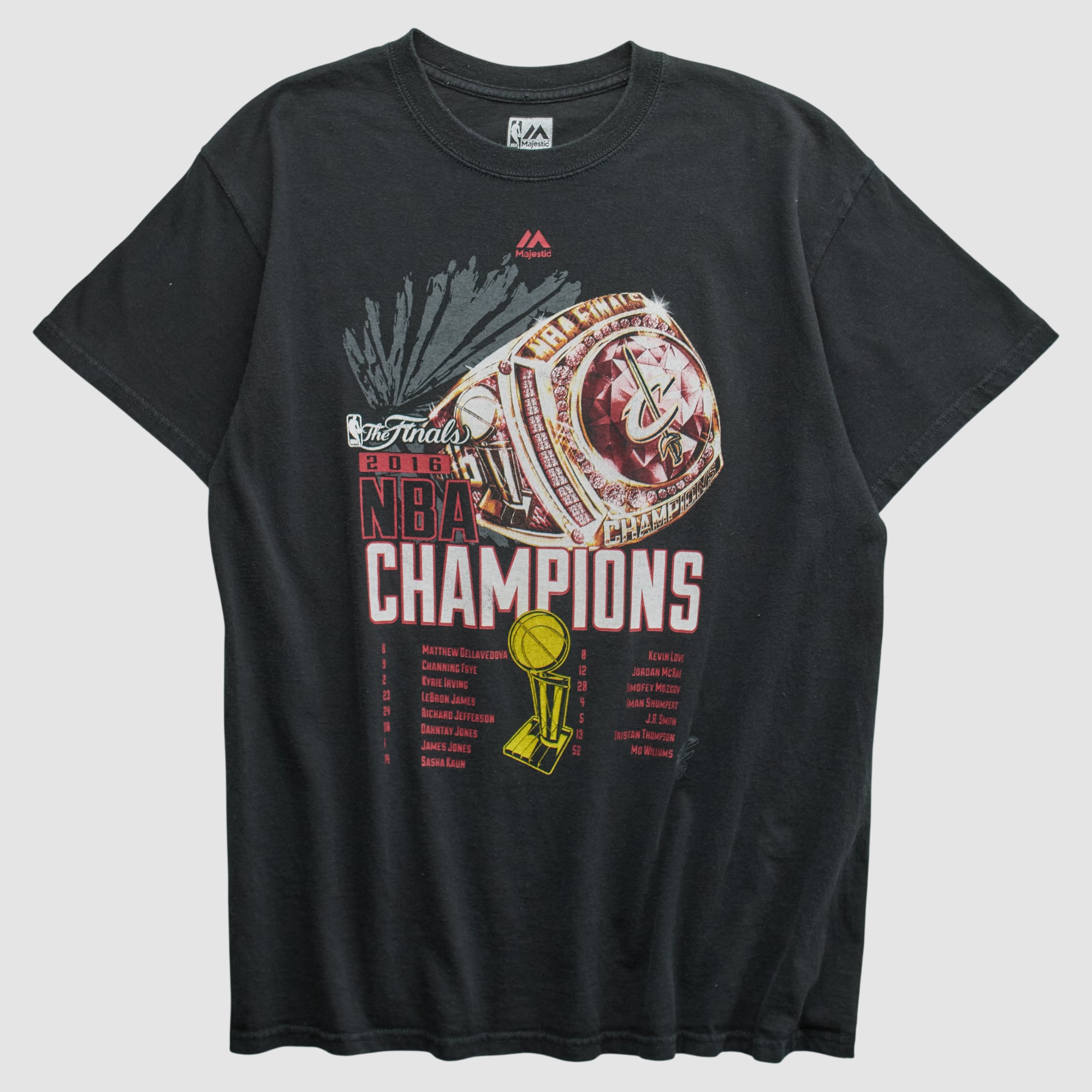 Cleveland Cavaliers Majestic 2016 T-shirt - Black - S by Fanatics Real Vintage