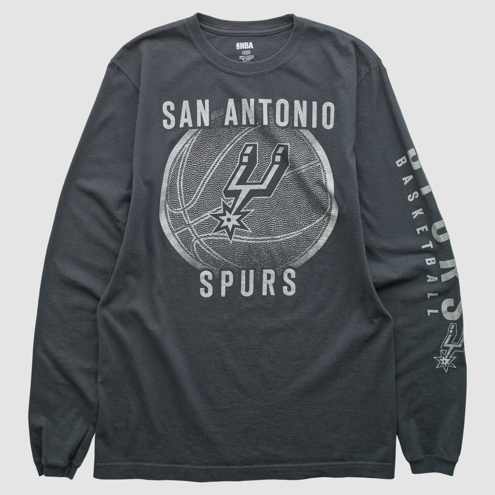 San Antonio Spurs NBA 2010s Long Sleeve T-shirt - Black - S by Fanatics Real Vintage
