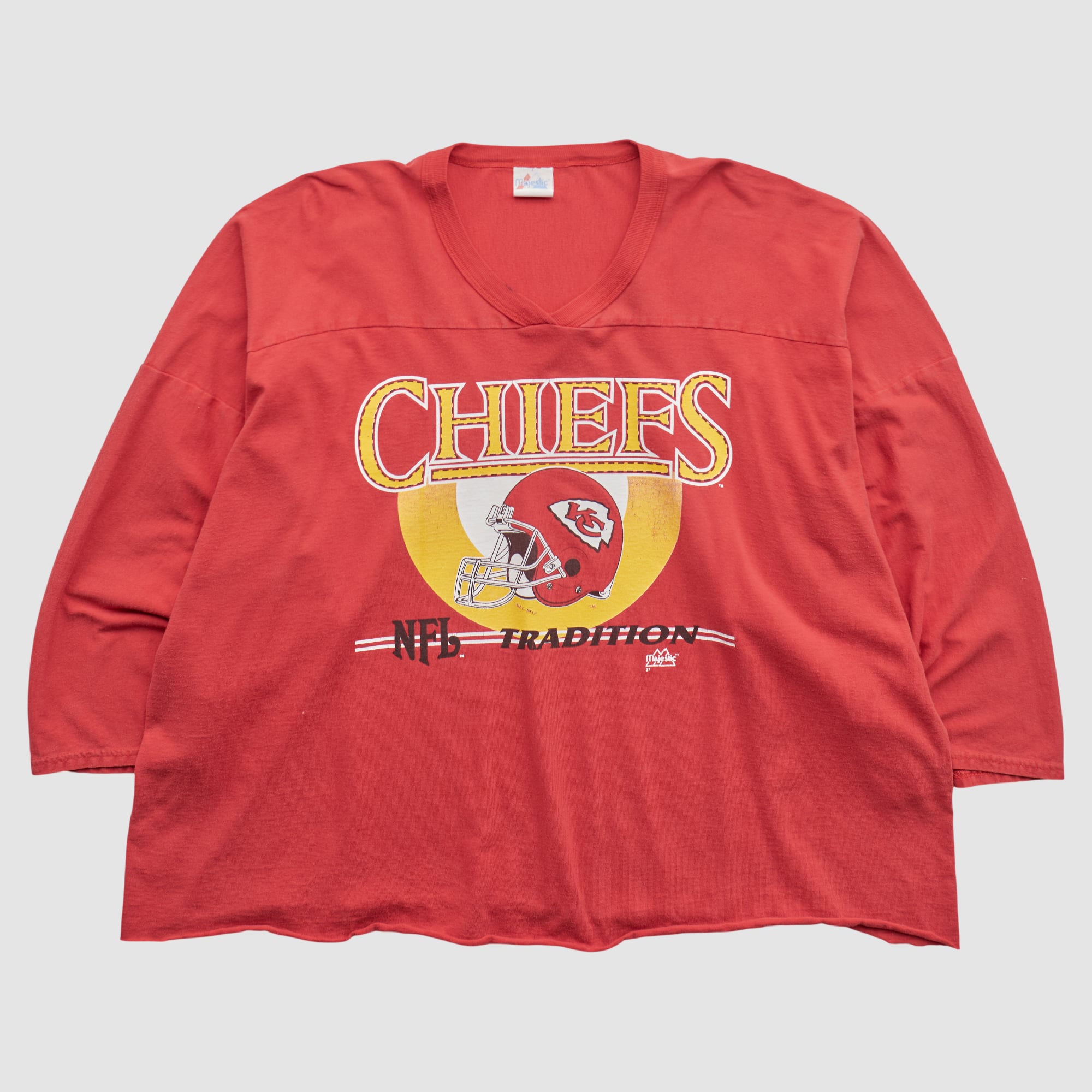 Kansas City Chiefs Majestic 90s T-shirt - Red - 5XL by Fanatics Real Vintage