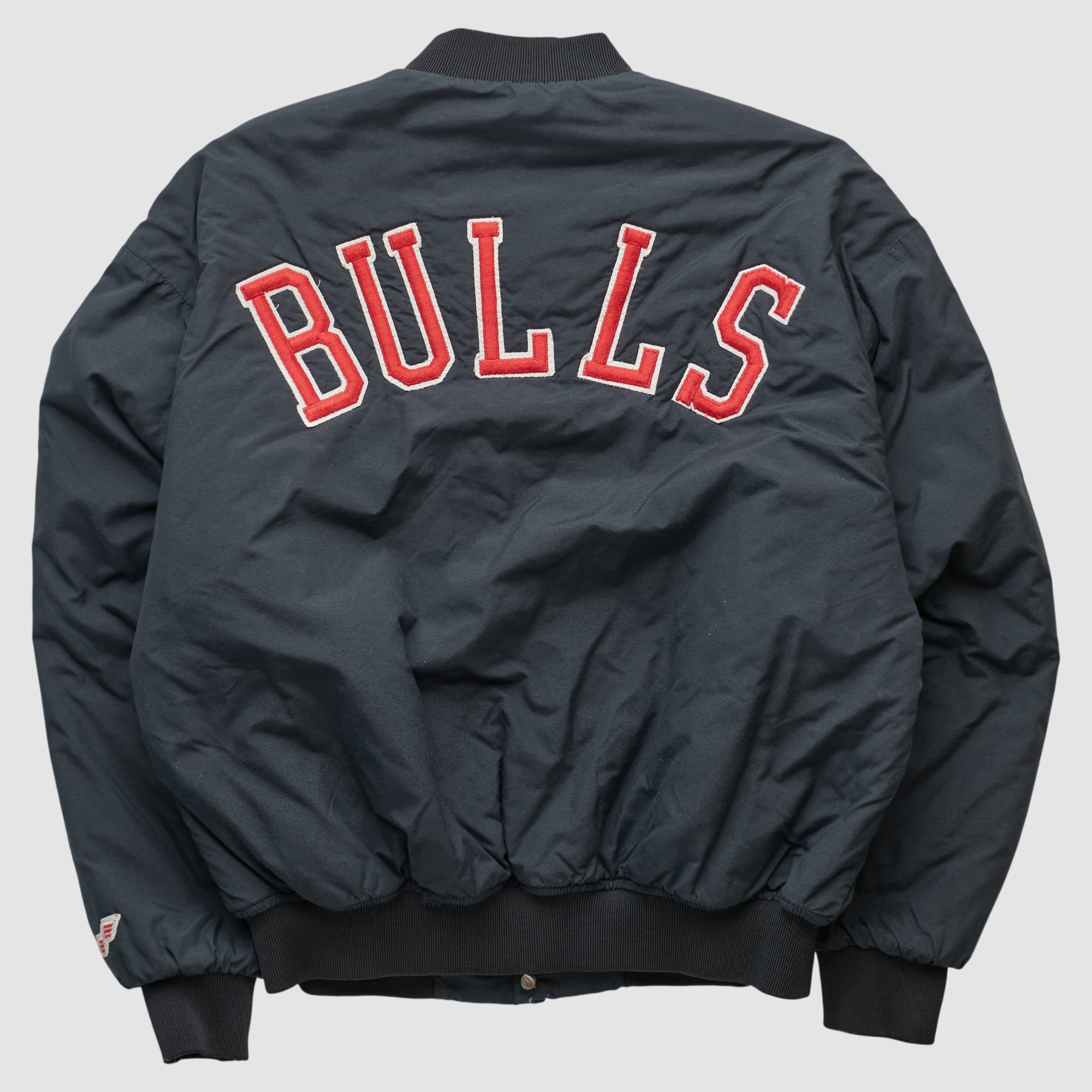 Chicago Bulls Swingster 80s Full Snap Jacket - Black - L by Fanatics Real Vintage