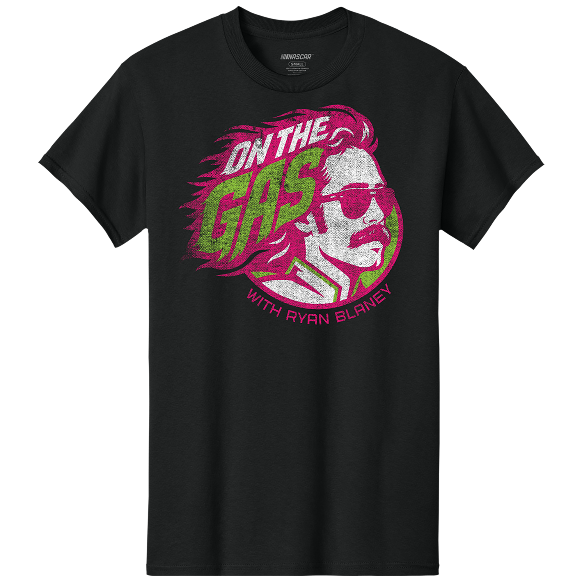 Men’s Classic Ink Black On The Gas with Ryan Blaney T-Shirt Men’s Classic Ink Black On The Gas with Ryan Blaney T-Shirt