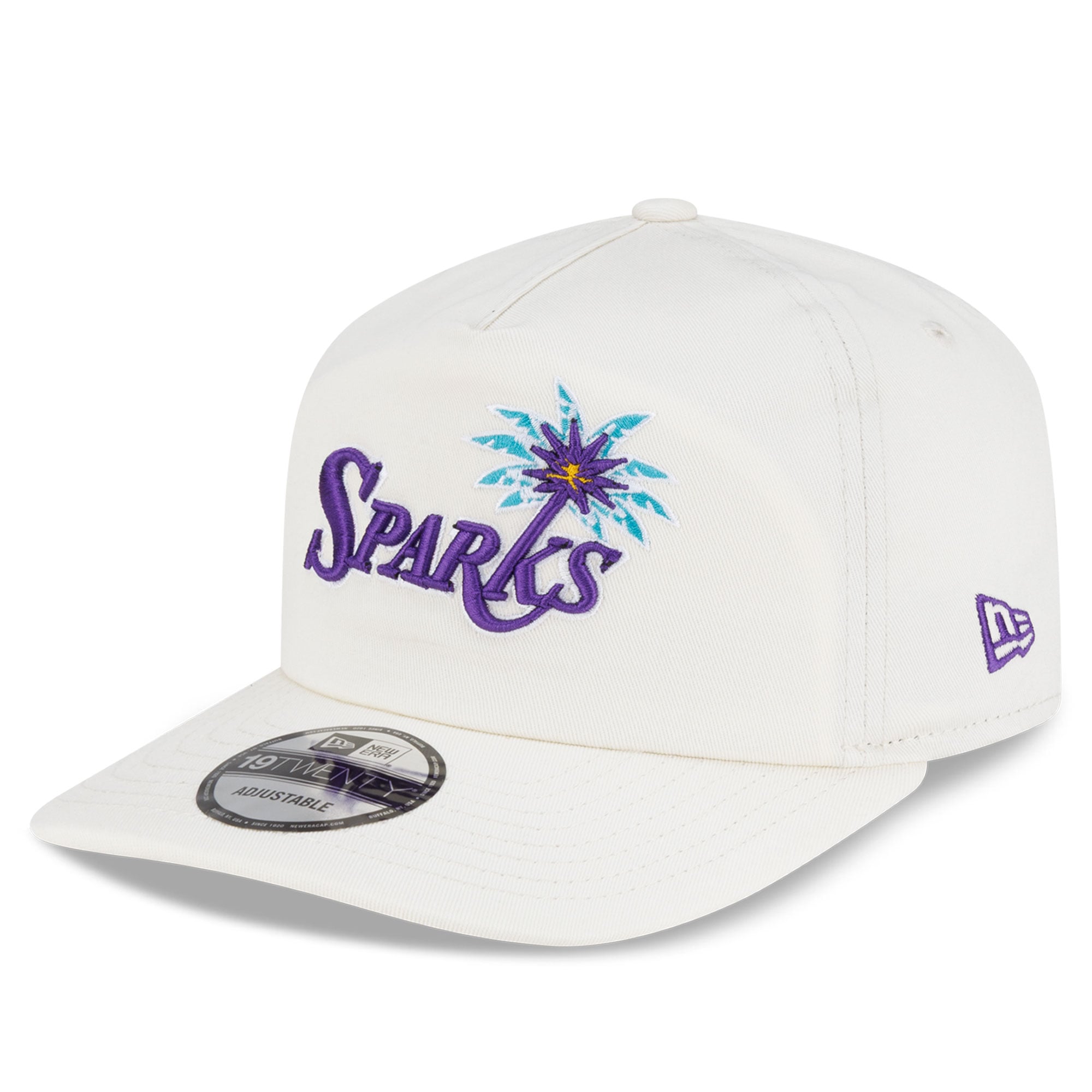 Men's New Era White Los Angeles Sparks Court Origins 19TWENTY Adjustable Hat