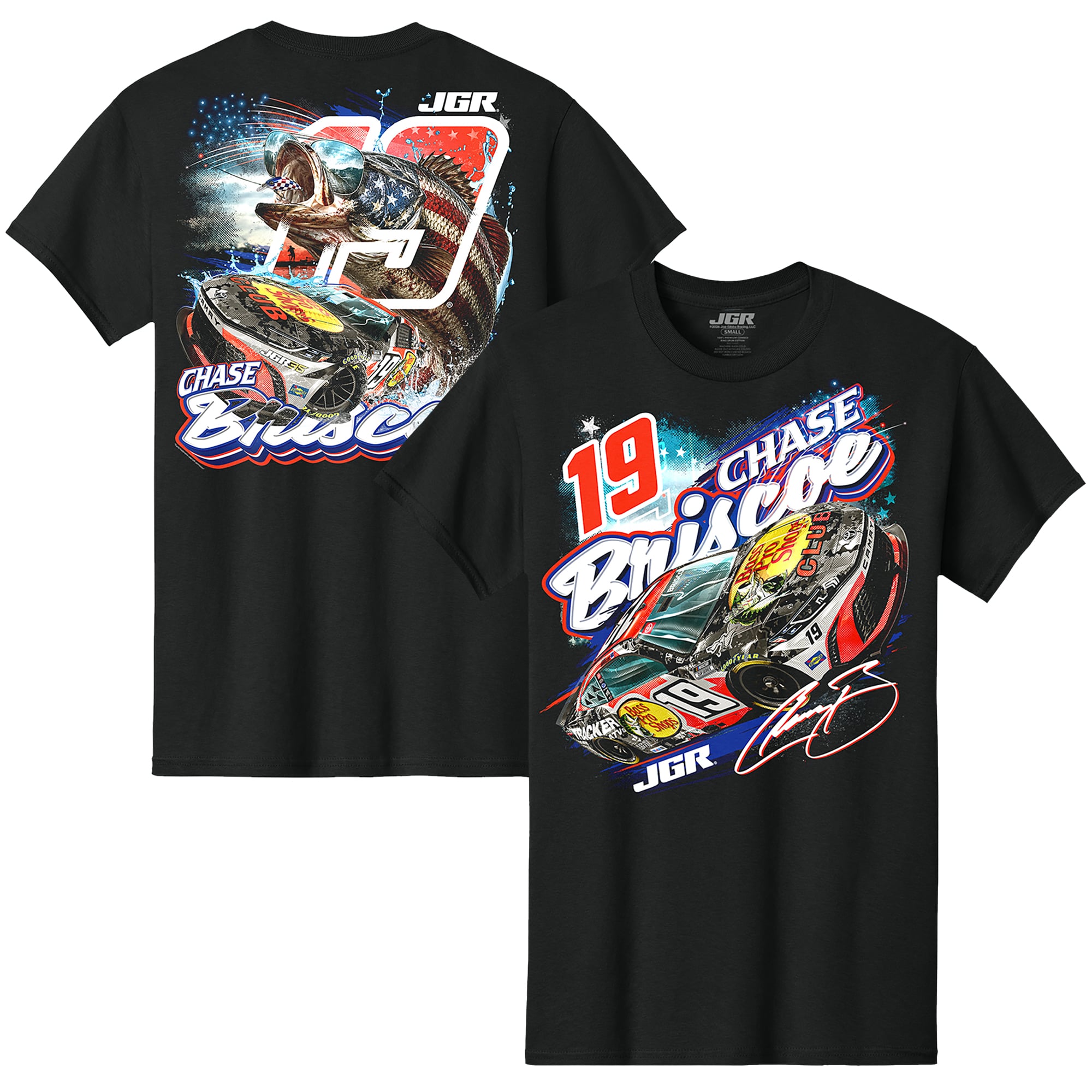 Men’s Classic Ink Black Chase Briscoe Bass Pro Shops Car T-Shirt Men’s Classic Ink Black Chase Briscoe Bass Pro Shops Car T-Shirt