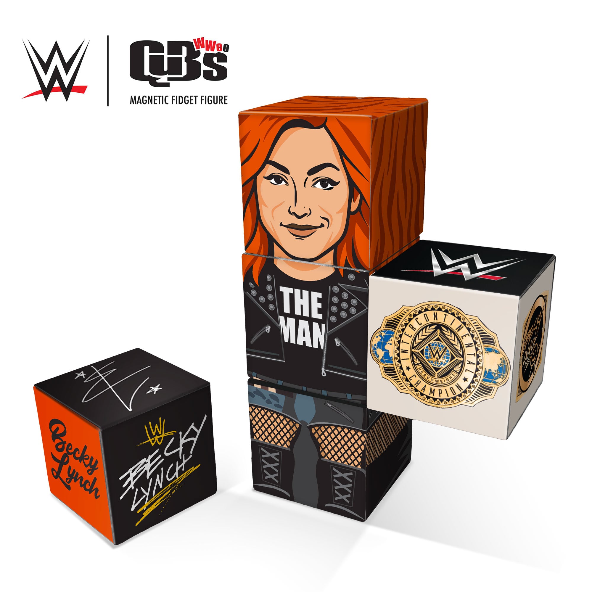 Becky Lynch WWE Magnetic QuBee Fidget Figure
