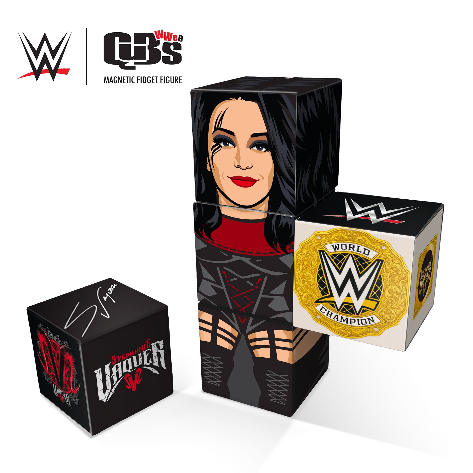 Stephanie Vaquer WWE Magnetic QuBee Fidget Figure