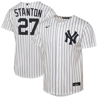 Youth Nike Giancarlo Stanton White New York Yankees Home Replica Jersey