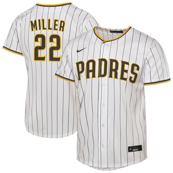 Youth Nike Mason Miller White San Diego Padres Home Replica Jersey