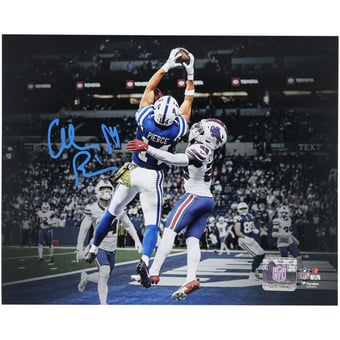 Alec Pierce Indianapolis Colts Autographed 8" x 10" Touchdown Catch Spotlight Photograph