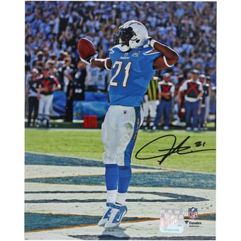 LaDainian Tomlinson Los Angeles Chargers Autographed 8" x 10" Touchdown Celebration Photograph