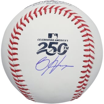 Bryce Harper Philadelphia Phillies Autographed USA 250th Logo Baseball