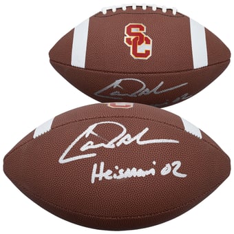 Carson Palmer USC Trojans Autographed Nike Replica Football with "Heisman 02" Inscription