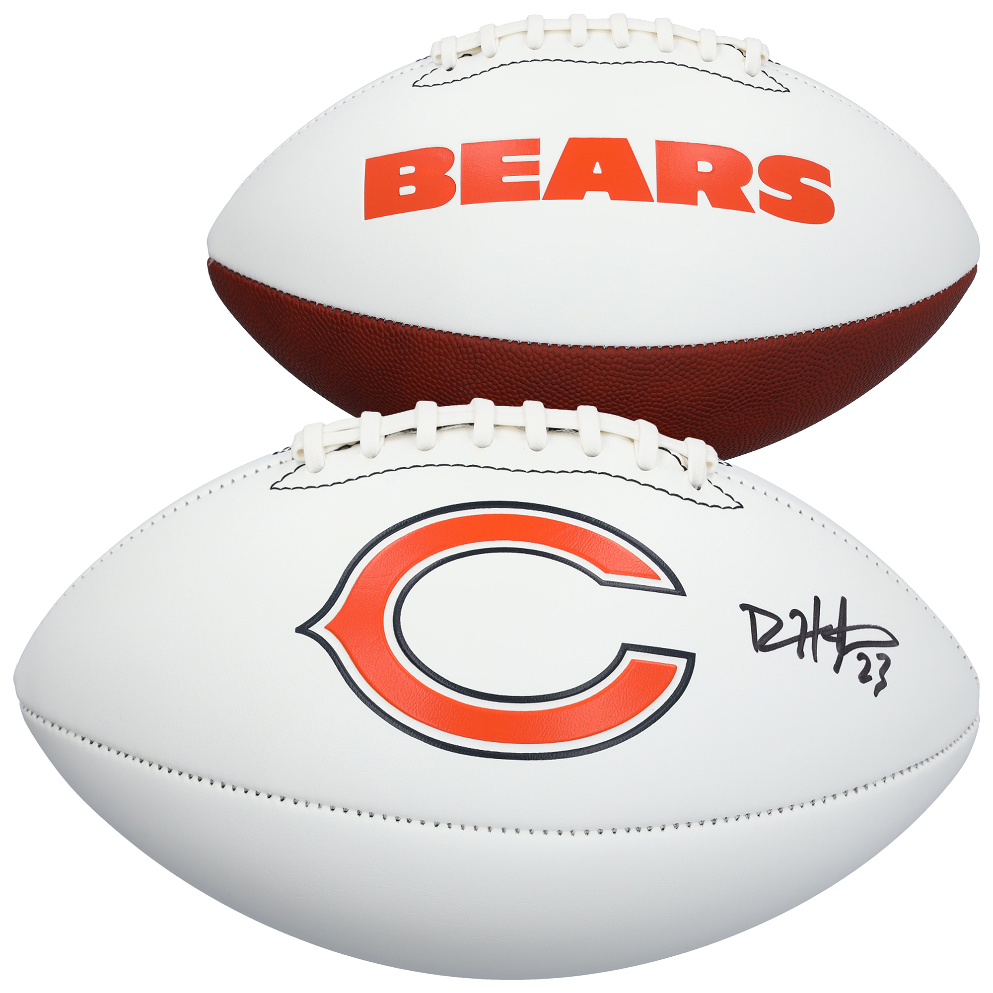 Devin Hester Chicago Bears Autographed Franklin White Panel Football