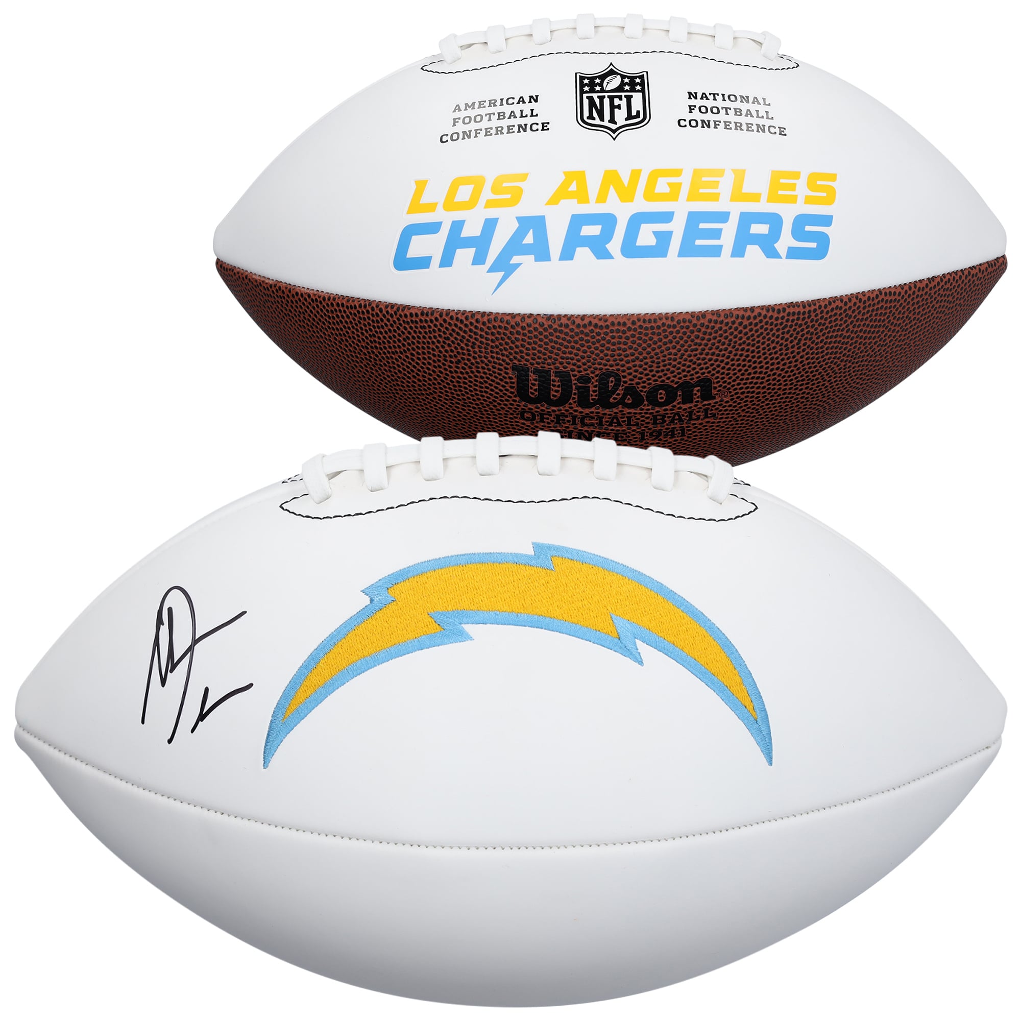 Antonio Gates Los Angeles Chargers Autographed Wilson White Panel Football