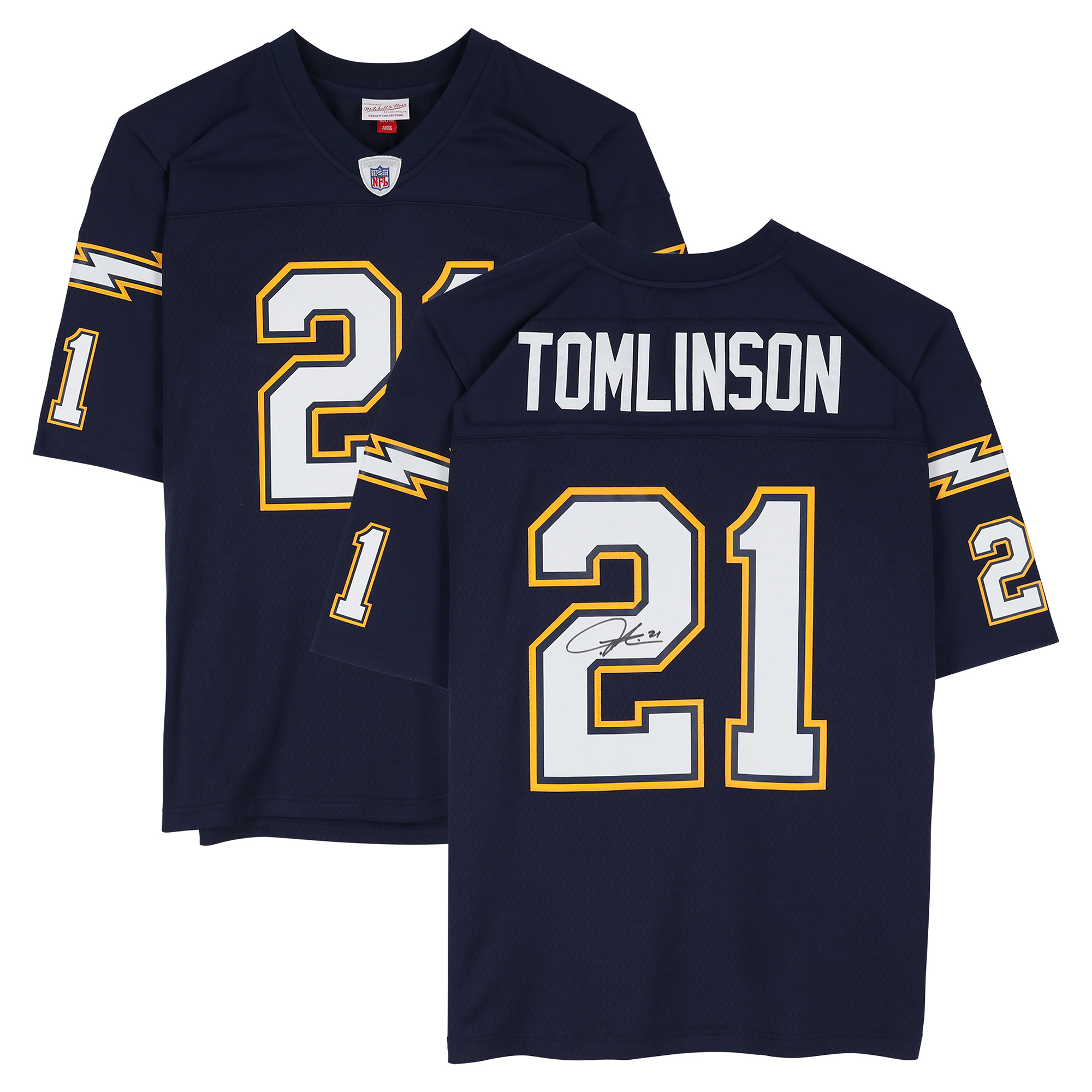 LaDainian Tomlinson Los Angeles Chargers Autographed Navy Mitchell & Ness 2006 Replica Jersey