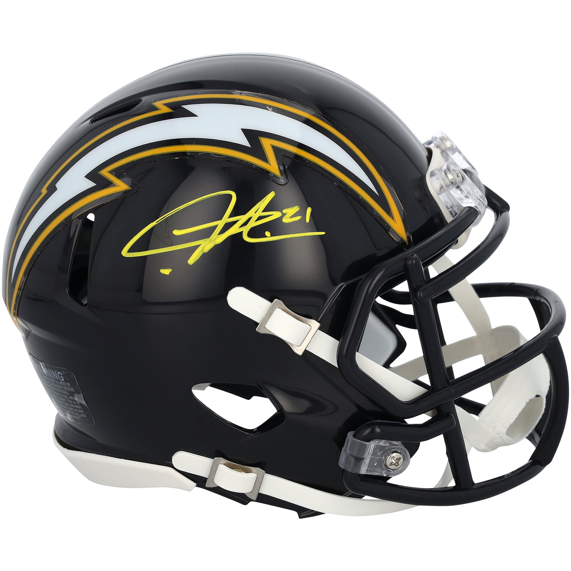 LaDainian Tomlinson San Diego Chargers Autographed Riddell 1988-2006 Throwback Speed Mini Helmet