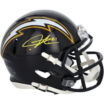 LaDainian Tomlinson San Diego Chargers Autographed Riddell 1988-2006 Throwback Speed Mini Helmet