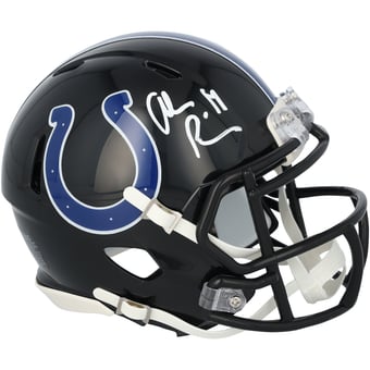 Alec Pierce Indianapolis Colts Autographed Riddell 2023 Alternate Speed Mini Helmet