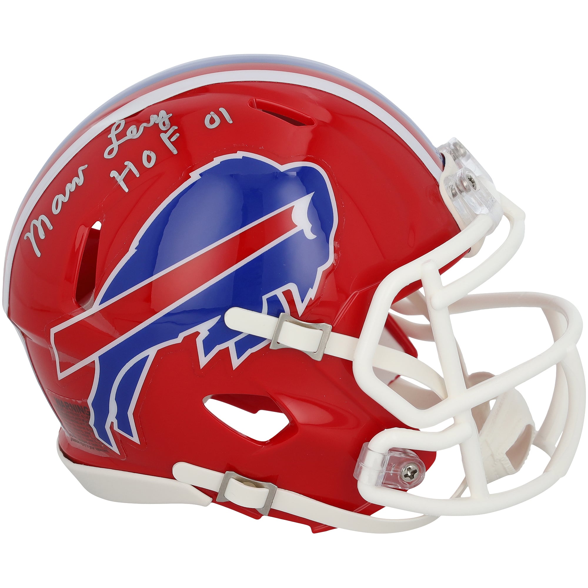Marv Levy Buffalo Bills Autographed Riddell 1987-2001 Throwback Speed Mini Helmet with "HOF 01" Inscription