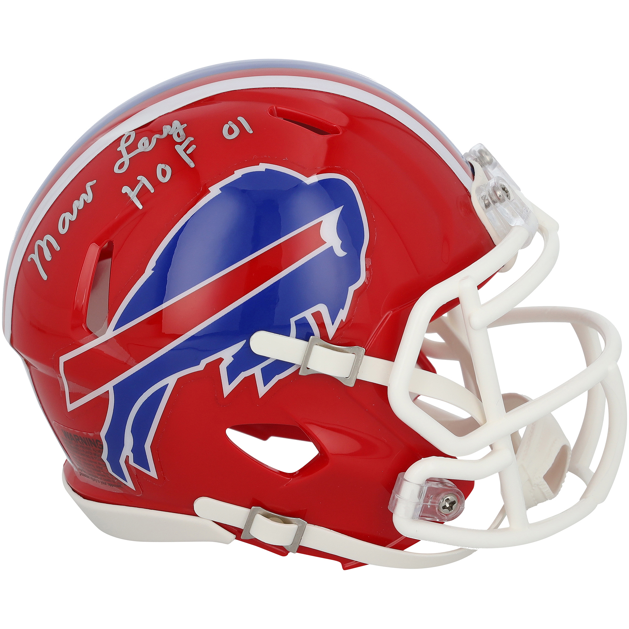 Marv Levy Buffalo Bills Autographed Riddell 1987-2001 Throwback Speed Mini Helmet with "HOF 01" Inscription