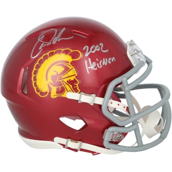 Carson Palmer USC Trojans Autographed Riddell Speed Mini Helmet with "2002 Heisman" Inscription