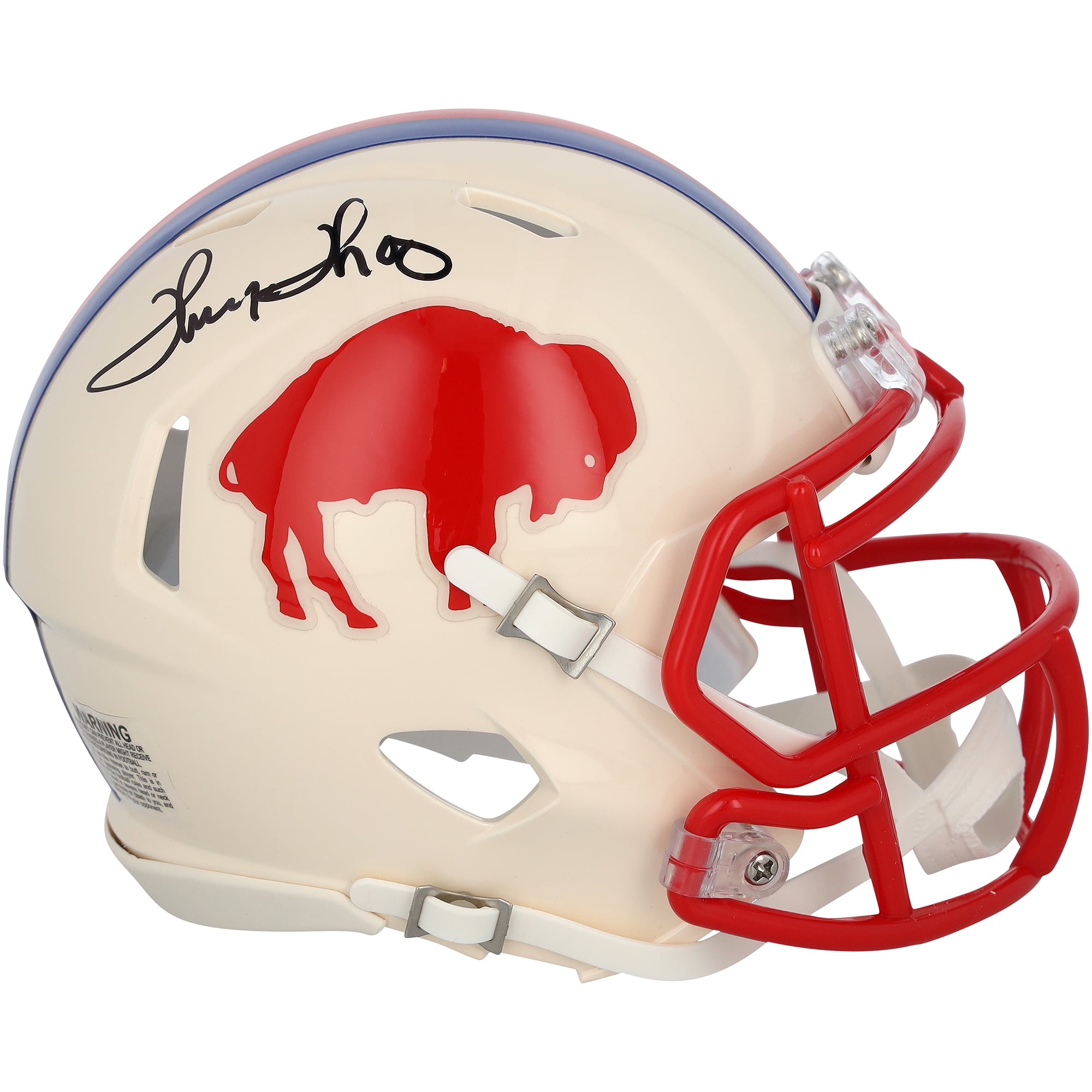 Thurman Thomas Buffalo Bills Autographed Riddell Retro Speed Mini Helmet