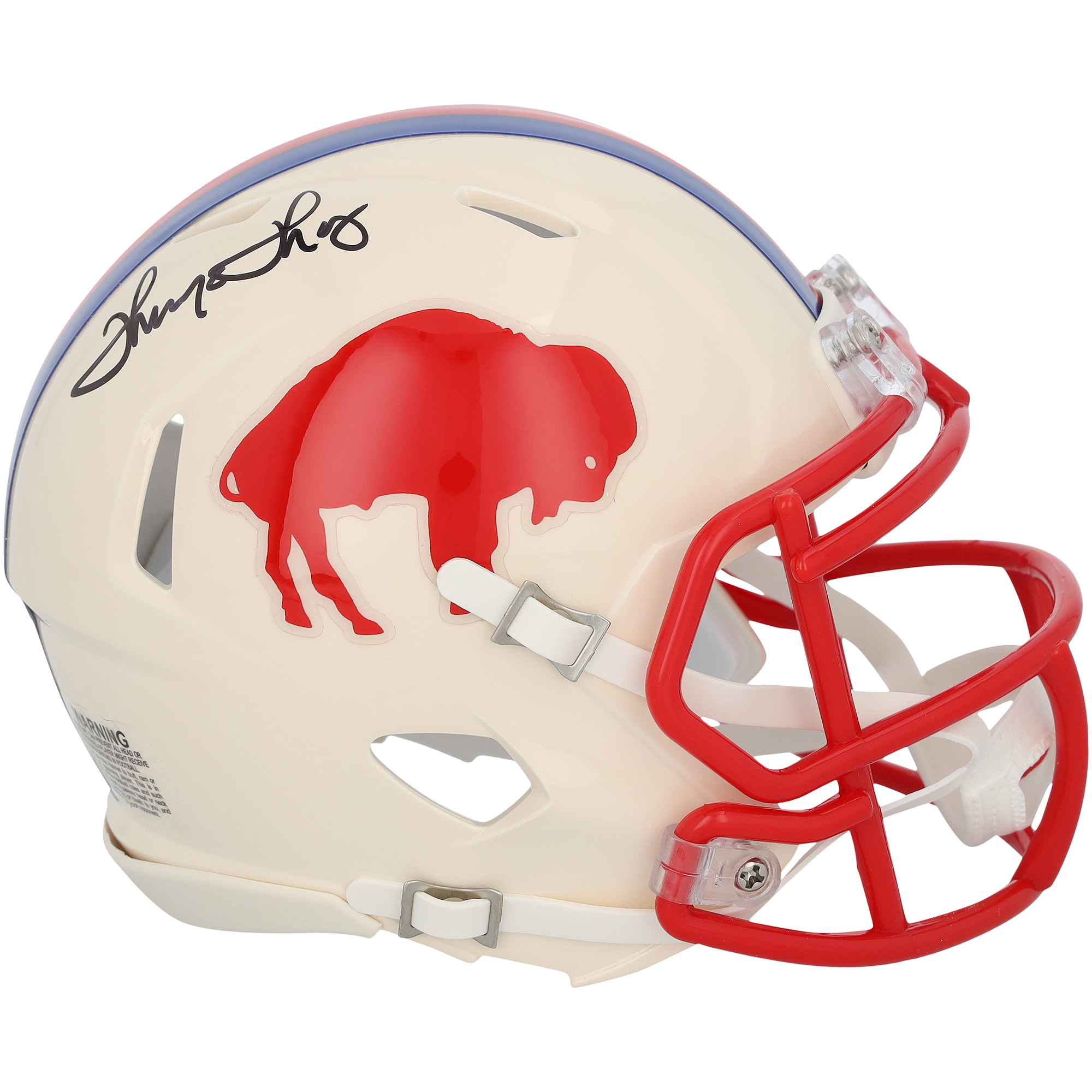 Thurman Thomas Buffalo Bills Autographed Riddell Retro Speed Mini Helmet