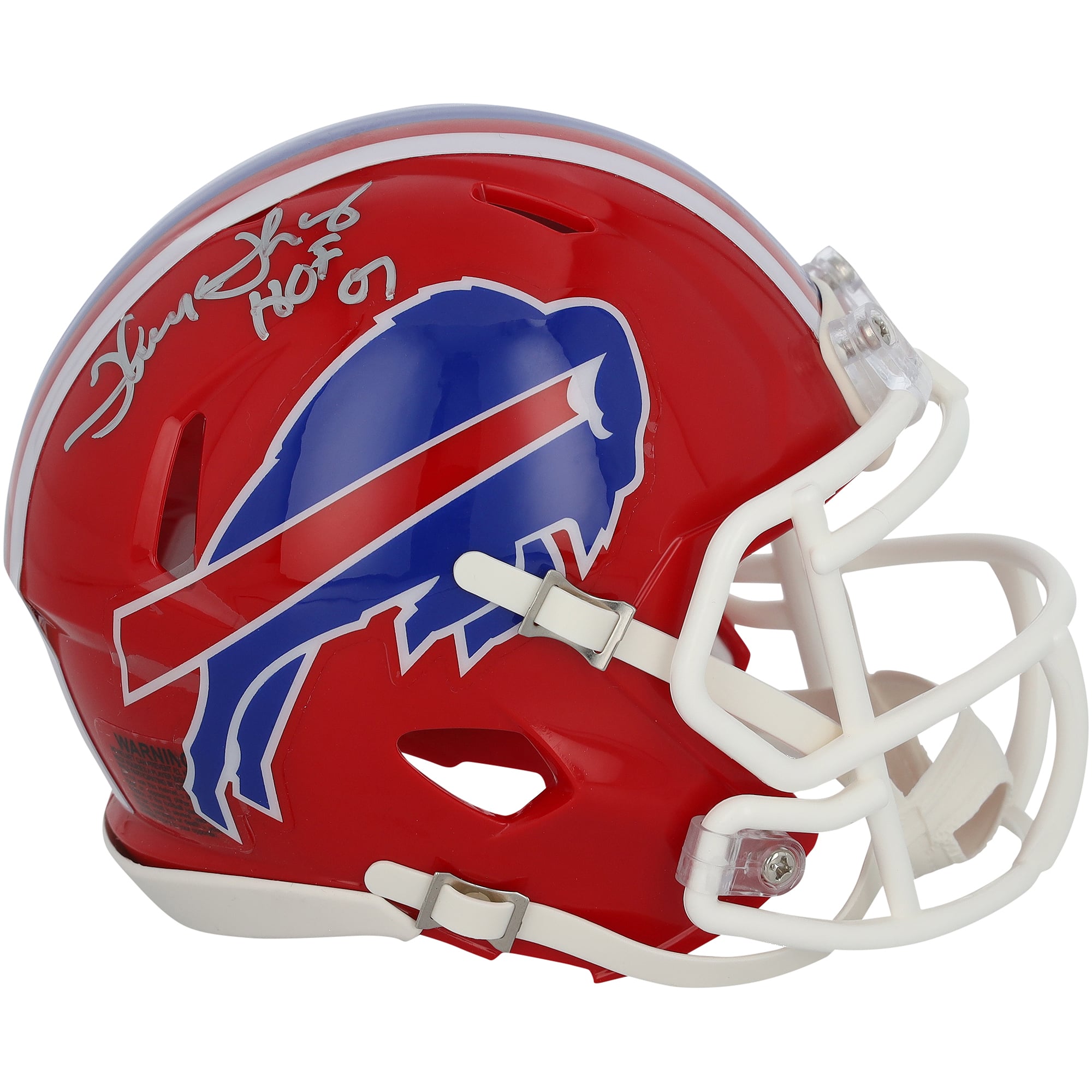 Thurman Thomas Buffalo Bills Autographed Riddell 1987-2001 Throwback Speed Mini Helmet with "HOF 07" Inscription