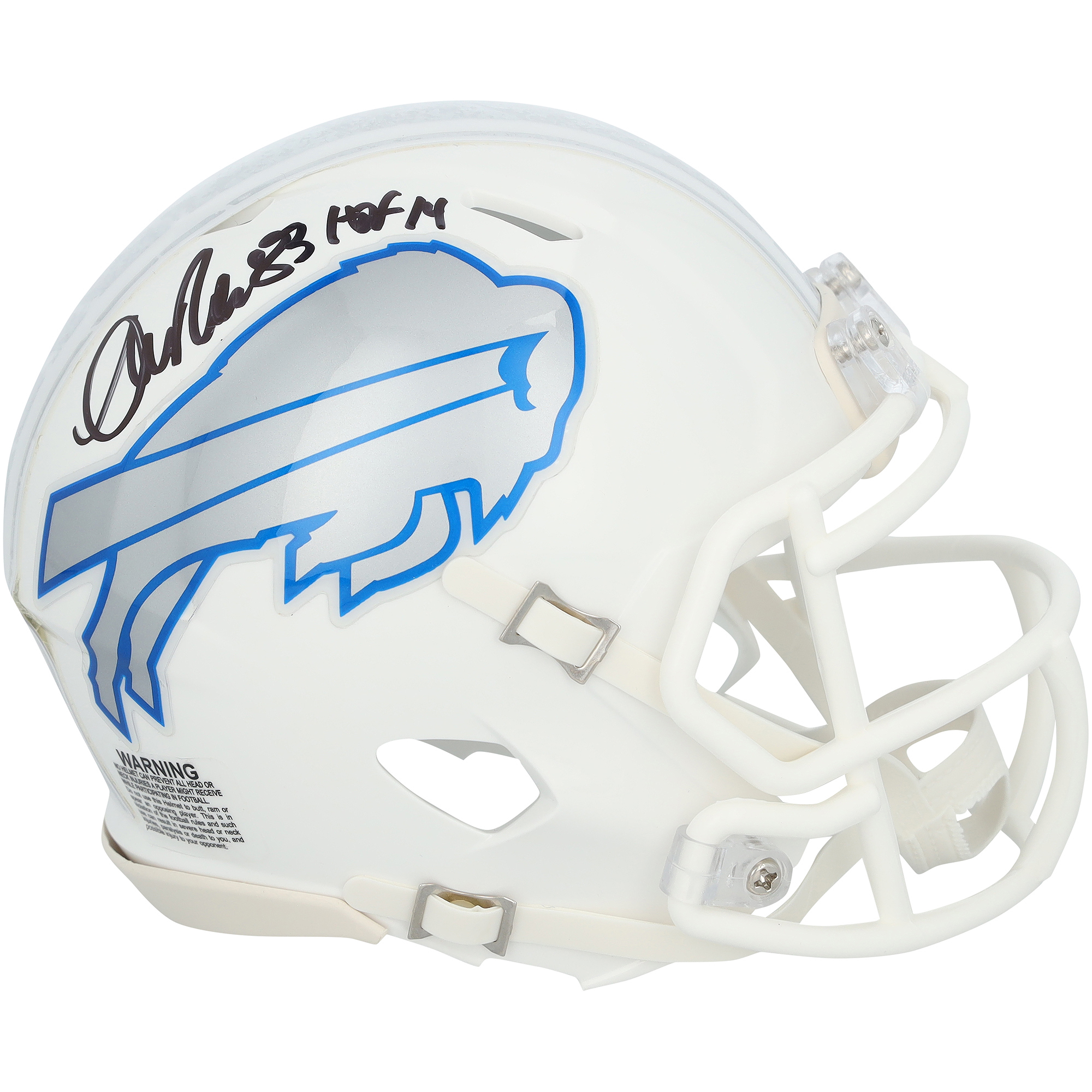 Andre Reed Buffalo Bills Autographed Riddell Rivalry Speed Mini Helmet with "HOF 14" Inscription