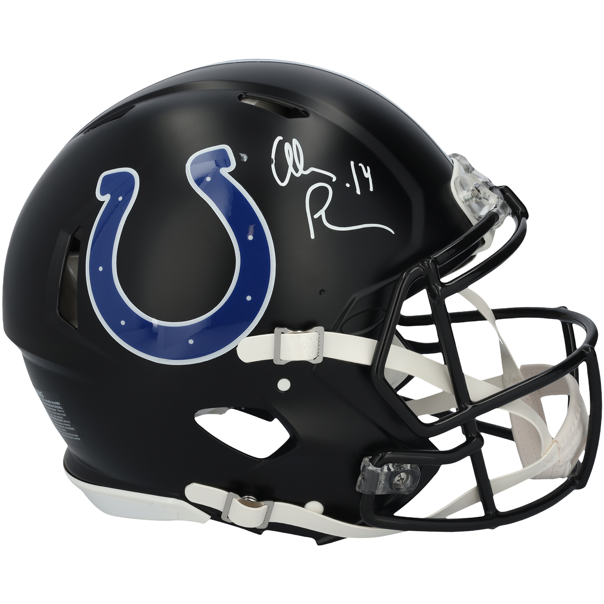 Alec Pierce Indianapolis Colts Autographed Riddell 2023 Alternate Speed Authentic Helmet