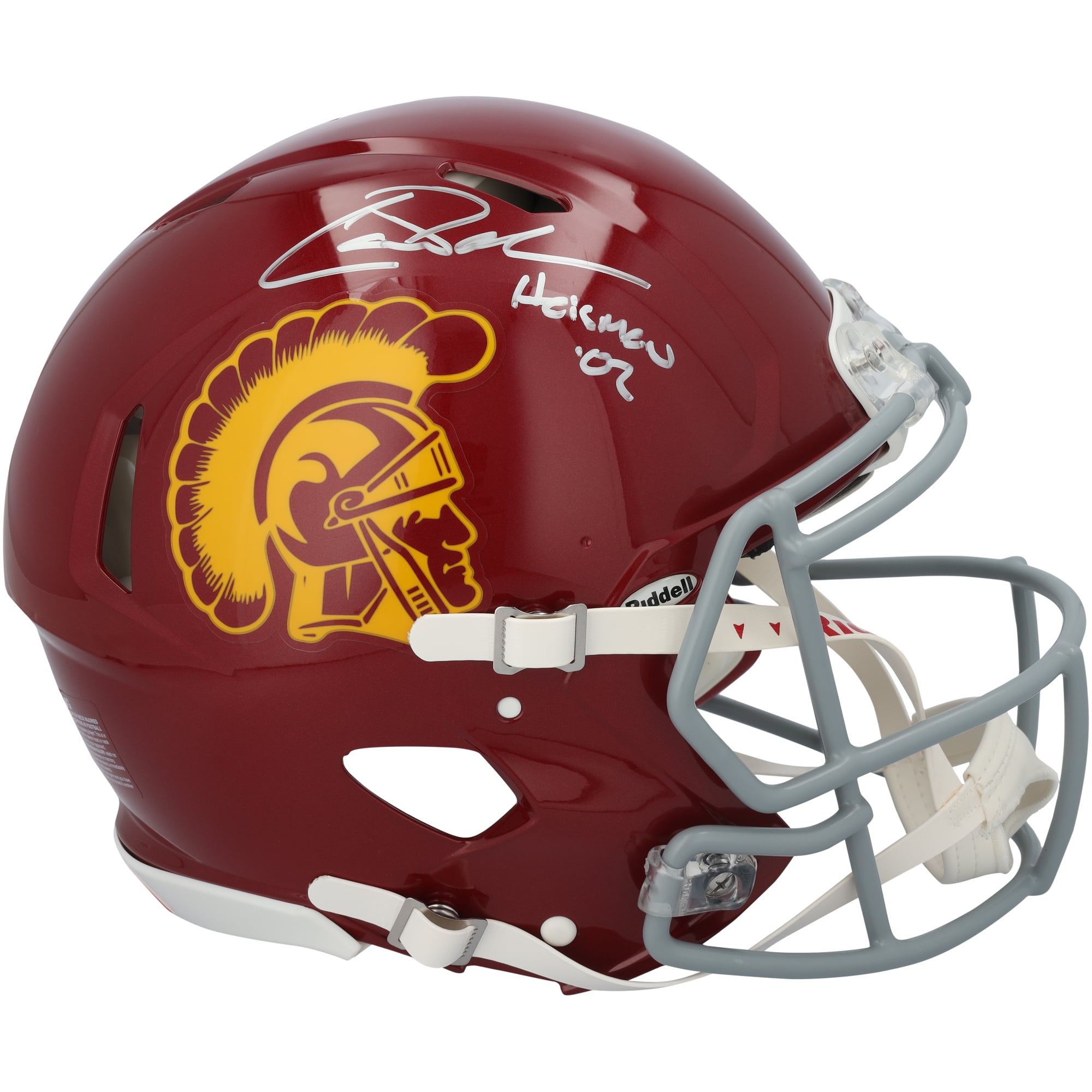 Carson Palmer USC Trojans Autographed Riddell Speed Authentic Helmet with "Heisman 02" Inscription